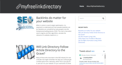 Desktop Screenshot of myfreelinkdirectory.co.uk