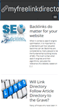 Mobile Screenshot of myfreelinkdirectory.co.uk
